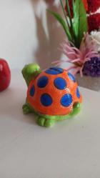 vintage seramik kaplumbağa kumbara & 15x9cm