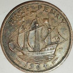 İNGİLTERE 1964   HALF PENNY