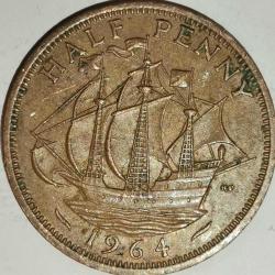 İNGİLTERE 1964   HALF PENNY