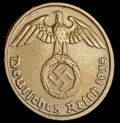 Almanya 1938 D Adolf Hitler Dönemi 5 Reichspfenig