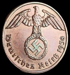 Almanya 1938 A Adolf Hitler Dönemi 1 Reichspfenig