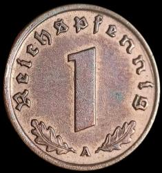 Almanya 1938 A Adolf Hitler Dönemi 1 Reichspfenig