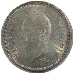 1940 YILI İSMET İNÖNÜ 1 LİRA GÜMÜŞ ÇÇT