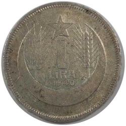 1940 YILI İSMET İNÖNÜ 1 LİRA GÜMÜŞ ÇÇT