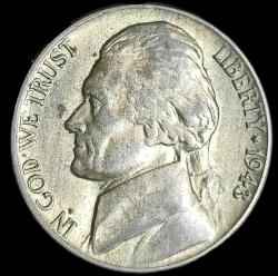 LOT.7 » Amerika 1943 P 5 Cent gümüş 5gr