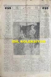 Osmanlıca Akbaba Mizah Dergisi-Gazetesi, Orijinal Dönem Basım, (Ottoman Magazine-Newspaper) - 22 Nisan 1926 - Sayı: 353 - Karikatürist Ramiz Gökçe'nin Benito Mussolini'yi Tasvir Eden Çalışması: Siyaset Sahnesi 