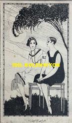 Osmanlıca Akbaba Mizah Dergisi-Gazetesi, Orijinal Dönem Basım, (Ottoman Magazine-Newspaper) - 22 Nisan 1926 - Sayı: 353 - Karikatürist Ramiz Gökçe'nin Benito Mussolini'yi Tasvir Eden Çalışması: Siyaset Sahnesi 