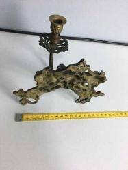 Antika 19.Yüzyıl Barok Tarzı Bornz Piyano Şamdan..