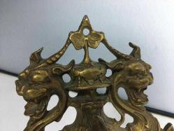 Antika 19.Yüzyıl Barok Tarzı Bornz Piyano Şamdan..