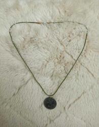 ESKİ METAL 5LİRA PARA KOLYE ,EL YAPIMI, KOLEKSİYONLUK, KULLANIMA UYGUN SIFIR.