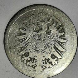 ALMANYA  1874 C    10 PFENNIG