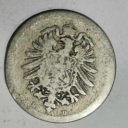 ALMANYA  1875 D  5 PFENNIG