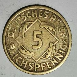 ALMANYA  1925  A    5  PFENNIG