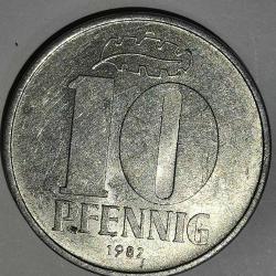 ALMANYA  1982     10  PFENNIG