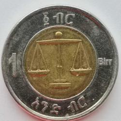 ETİYOPYA 2010  1 BIRR