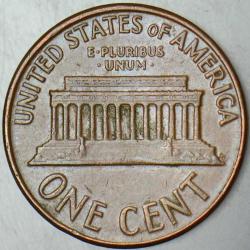 AMERİKA 1 CENT 1961 LINCOLN MEMORIAL CENT. 19 mm