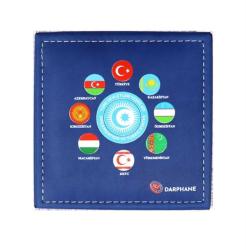 TÜRK DEVLETLERİ TEŞKİLATI HATIRA BRONZ PARA KUTULU VE SERTİFİKALI