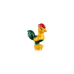 Lego® 28586pb01 Kara Hayvanı, Koyu Yeşil Kuyruklu Tavuk, Moana (Heihei) (Açık Parlak Turuncu)