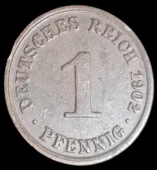 Almanya 1902 A 1 Pfennig Nadir