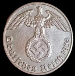Almanya 1938 J Adolf Hitler Dönemi 1 Reichspfenig