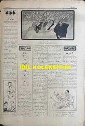 Osmanlıca Akbaba Mizah Dergisi-Gazetesi, Orijinal Dönem Basım, (Ottoman Magazine-Newspaper) - 29 Nisan 1926 - Sayı: 355 - Karikatürist Ramiz Gökçe'nin Çalışması: Türk-Rus ve Rus-Alman İttifakı Nasıl Hesap Edilmeli... - Vergiler 