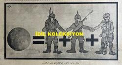 Osmanlıca Akbaba Mizah Dergisi-Gazetesi, Orijinal Dönem Basım, (Ottoman Magazine-Newspaper) - 29 Nisan 1926 - Sayı: 355 - Karikatürist Ramiz Gökçe'nin Çalışması: Türk-Rus ve Rus-Alman İttifakı Nasıl Hesap Edilmeli... - Vergiler 