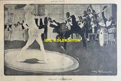 Osmanlıca Akbaba Mizah Dergisi-Gazetesi, Orijinal Dönem Basım, (Ottoman Magazine-Newspaper) - 29 Nisan 1926 - Sayı: 355 - Karikatürist Ramiz Gökçe'nin Çalışması: Türk-Rus ve Rus-Alman İttifakı Nasıl Hesap Edilmeli... - Vergiler 