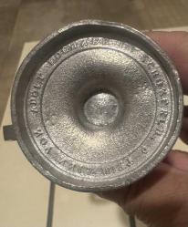 Sürahi/Kupa (Adolf Lösch & Co.) Antika Döküm Kalay veya Kalay Alaşımı Menteşeli Kapaklı Kupa/Mini Sürahi. Menşei/Üretici: Altında 