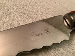 SOVYET DÖNEMİ DAMGALI AHŞAP İŞLEMELİ SAPLI EKMEK BIÇAĞI