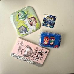 baykuşlu hediyelik set