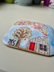 kedili bardak altlığı metal 2li