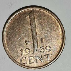 HOLLANDA 1969   1  CENT