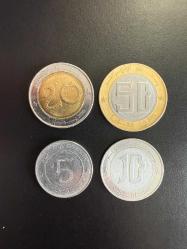Cezayir Mademi Para Lotu - 5 - 10 - 20 - 50 Dinar