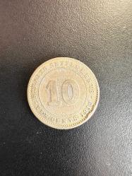 1919 10 Cents Straits Settlements Hindistan 2,7gr Gümüş