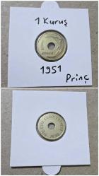 1 Kuruş 1951 çil