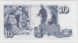 İZLANDA 1961 YILI 10 KRONUR ÇİL KÜÇÜK LEKE MEVCUT