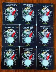 Padişahlar Bimetal Para Seti (1-9) ((Boş)) Hatıra Kapamalar..