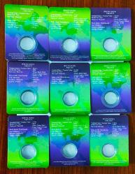 Padişahlar Bimetal Para Seti (1-9) ((Boş)) Hatıra Kapamalar..