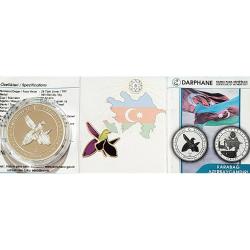 AZERBAYCAN, KARABAĞ AZERBAYCANDIR, 20 TÜRK LİRASI 2020, DARPHANE HATIRA GÜMÜŞ PARA SERTİFİKALI