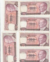 7.EMİSYON 2. Tertip 100 TL Lotu - 6 ADET TEMİZ