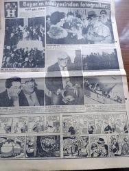 Hürriyet Gazetesi - Turkish Newspaper - 23 Mart 1963 - Celal Bayar serbest - eski Cumhurreisine halk tezahüratta bulundu - 80 yaşındaki eski cumhurbaşkanı Celal Bayar dün saat 8.22'de Kayseri cezaevinden tahliye edildikten sonra kızı Nilüfer Gürsoy ile kucaklaşıyor fotoğraf - Celal Bayar'ın beyanatı - Celal Bayar tam 1029 gün sonra tahliye edildi - İsmet İnönü pazartesiye kadar evinden dışarı çıkmayacak - Mısırla Suriye birleşme konusunda dün anlaştı - telefon davalarına para yatıran avukatlar telaşta - Aşktan sonra yazan İhsan İpekçi Yazı Dizisi - DYO boya - telefunken radyoları - Aygaz - Burç falınız - Canbaba Çizen Sururi - Hüseyin Cahit Yalçın ailesine ait müzayedeyi portakal mobilya evi organize etmekle şeref duyar - Celal Bayar'ın tahliyesinden fotoğraflar - Celal Bayar kaldığı otelin önünde fotoğraf - Celal Bayar Turan oteli'ndeki odasında gazetecilerle sohbet ettikten sonra İbrahim titiz adında berbere tıraş oldu fotoğraf - Sibel Sunay Celal Bayar'a çiçek veriyor fotoğraf