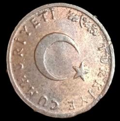 1965 1 Kuruş Bakır 1gr