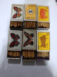 ORİJİNAL DÖNEM ÜRÜNÜ KOLEKSİYONLUK 6 ADET KİBRİT