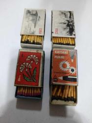 ORİJİNAL DÖNEM ÜRÜNÜ KOLEKSİYONLUK 4 ADET KİBRİT