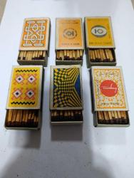 ORİJİNAL DÖNEM ÜRÜNÜ KOLEKSİYONLUK 6 ADET KİBRİT