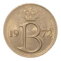 Belçika 25 Centimes (1972) – Leopold III Monogramlı (B)