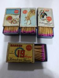 ORİJİNAL DÖNEM ÜRÜNÜ KOLEKSİYONLUK 4 ADET KİBRİT