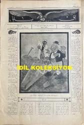 Osmanlıca Akbaba Mizah Dergisi-Gazetesi, Orijinal Dönem Basım, (Ottoman Magazine-Newspaper) - 7 Haziran 1926 - Sayı: 366 - Karikatürist Ramiz Gökçe'nin Musul Meselesine Dair Çalışması: Musul Meselesi Örtbas Edildi 