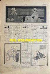 Osmanlıca Akbaba Mizah Dergisi-Gazetesi, Orijinal Dönem Basım, (Ottoman Magazine-Newspaper) - 7 Haziran 1926 - Sayı: 366 - Karikatürist Ramiz Gökçe'nin Musul Meselesine Dair Çalışması: Musul Meselesi Örtbas Edildi 
