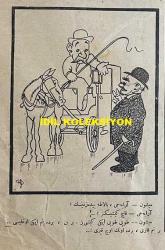 Osmanlıca Akbaba Mizah Dergisi-Gazetesi, Orijinal Dönem Basım, (Ottoman Magazine-Newspaper) - 7 Haziran 1926 - Sayı: 366 - Karikatürist Ramiz Gökçe'nin Musul Meselesine Dair Çalışması: Musul Meselesi Örtbas Edildi 